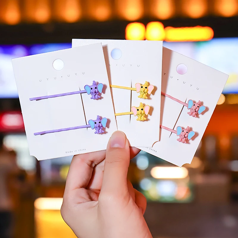 QIANJI2019 корейские аксессуары для волос цвет маленький слон с крыльями девушка