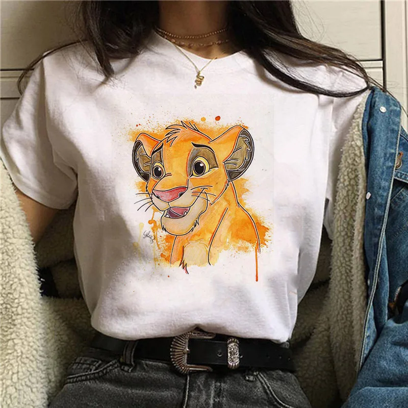 Женская футболка Harajuku Ullzang Moda o rei leau Hakuna Matata Femme Homme с покемонами футболки для