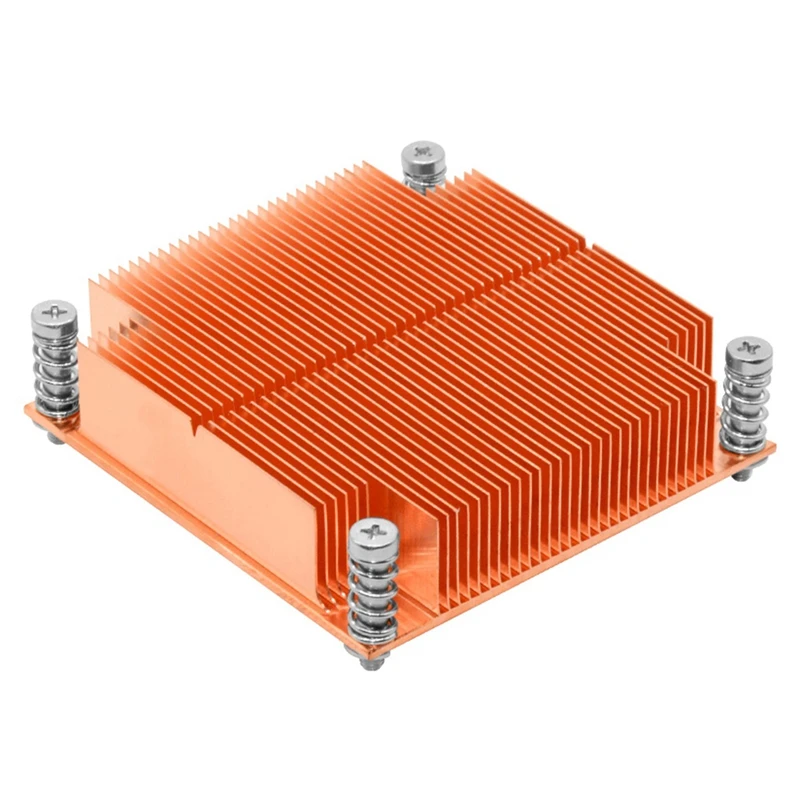 

Серверный радиатор с квадратным отверстием, пассивный радиатор 2011 1U, полностью медный радиатор