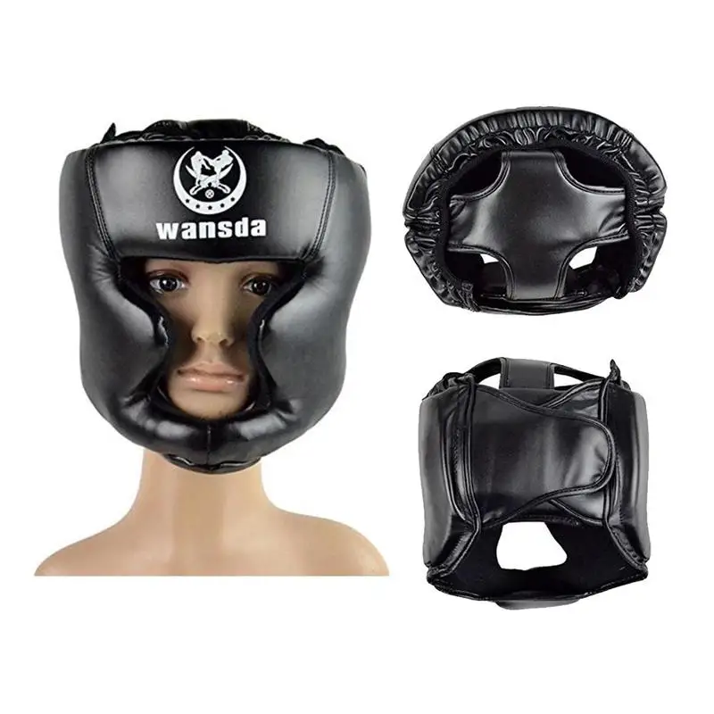 Защита для головы закрытого типа для бокса Sparringhelmet MMA Muay Thai Kickboxing Brace защита для головы боксерский шлем