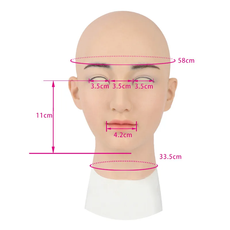 Транссексуал латексная маска с реалистичной кожей Трансвестит силиконовые