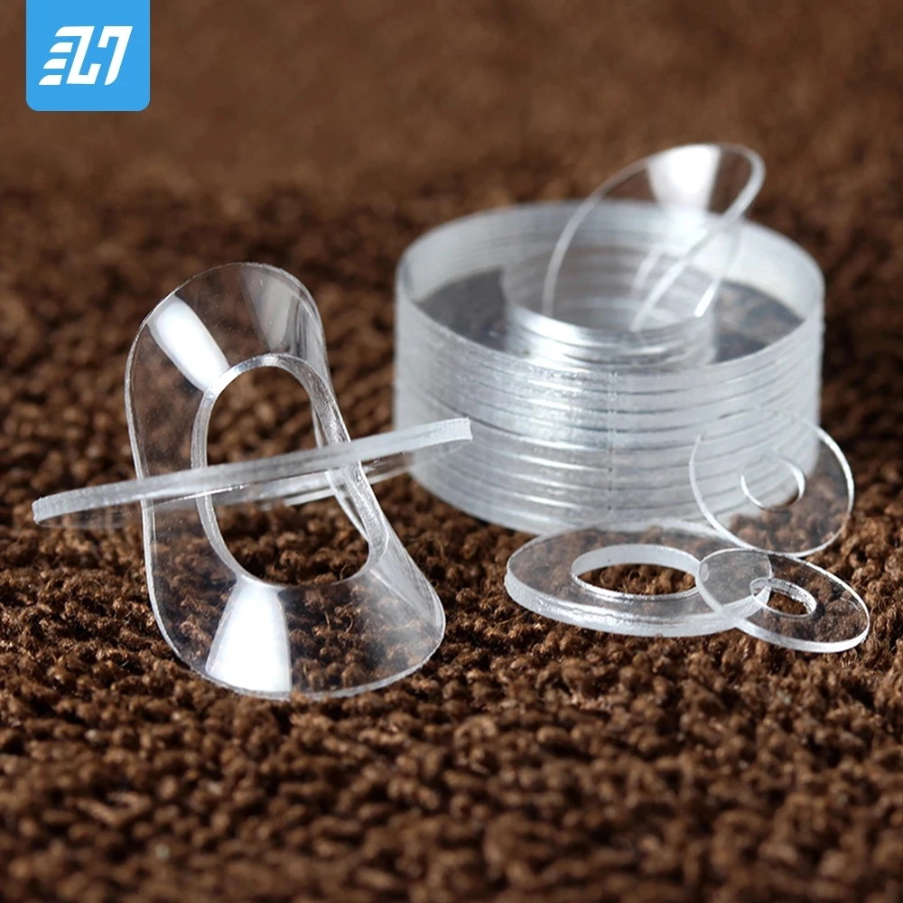 Твердая прокладка из ПВХ плоская пластиковая прозрачная изоляция для винтовых