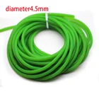 Рыболовный шнур зеленого цвета, диаметр 4,5 мм, прочный эластичный резиновый шнур, 5-10 метров, рыболовный smycz