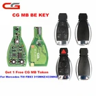 Оригинальный Корпус Ключа CG MB BE KEY для Mercedes Till FBS3 315 МГц433 МГц, кнопка 34 для CGDI MB PROG