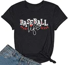 Футболка Бейсбольная женская с коротким рукавом, забавная крутая тенниска с графическим принтом, Свободный Повседневный Топ, лето
