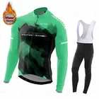 Новинка 2021, зимний популярный шерстяной велосипедный костюм, мужской велосипедный костюм, уличная спортивная одежда, униформа для горного велосипеда, велосипедный комплект Orbeaful Team