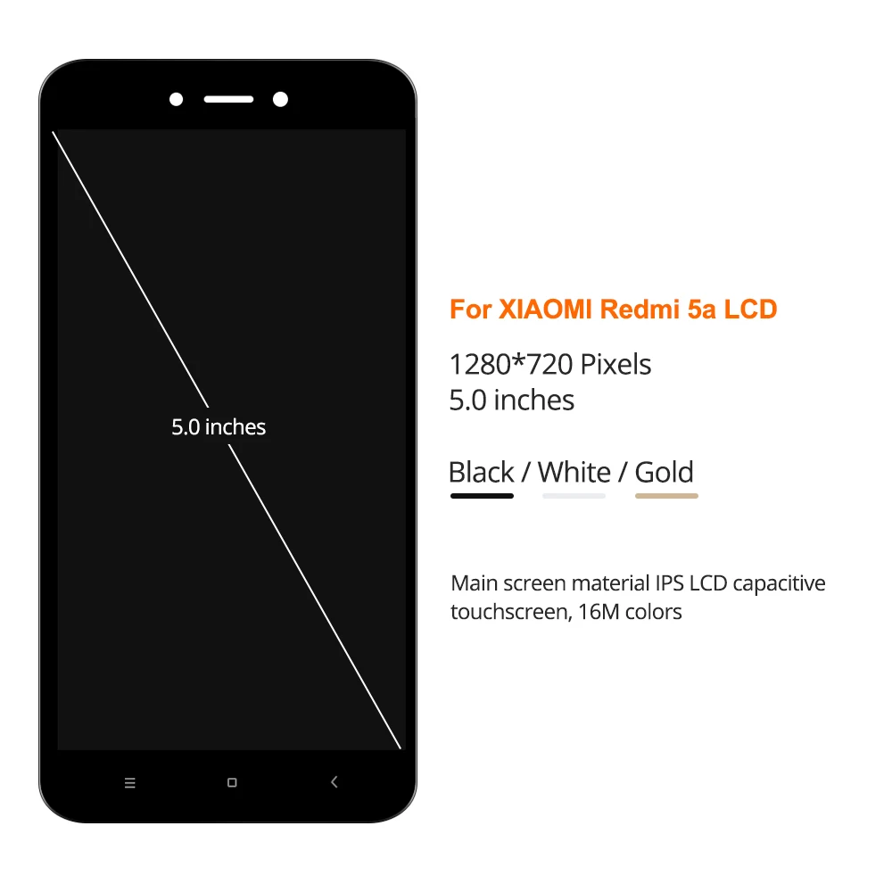 Дисплей 5 0 ''для Xiaomi Redmi 5A ЖК-дисплей с сенсорным экраном и дигитайзером рамкой