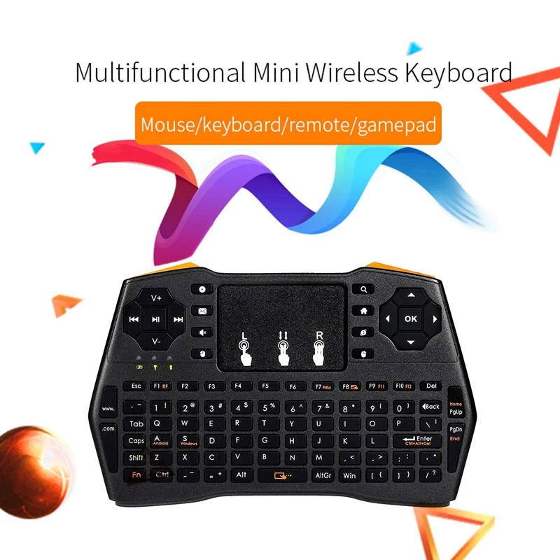 Новинка-Viboton 2 4G Беспроводная I8 Plus английская клавиатура сенсорная панель Fly Air Mouse
