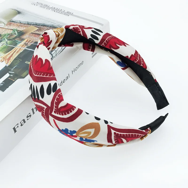 2019 Модные женские богемные повязки для волос девочек на голову с принтом
