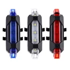 Велосипедный фонарь, водонепроницаемый задний фонарь, светодиодный, перезаряжаемый от USB или аккумуляторный, светильник для велоспорта