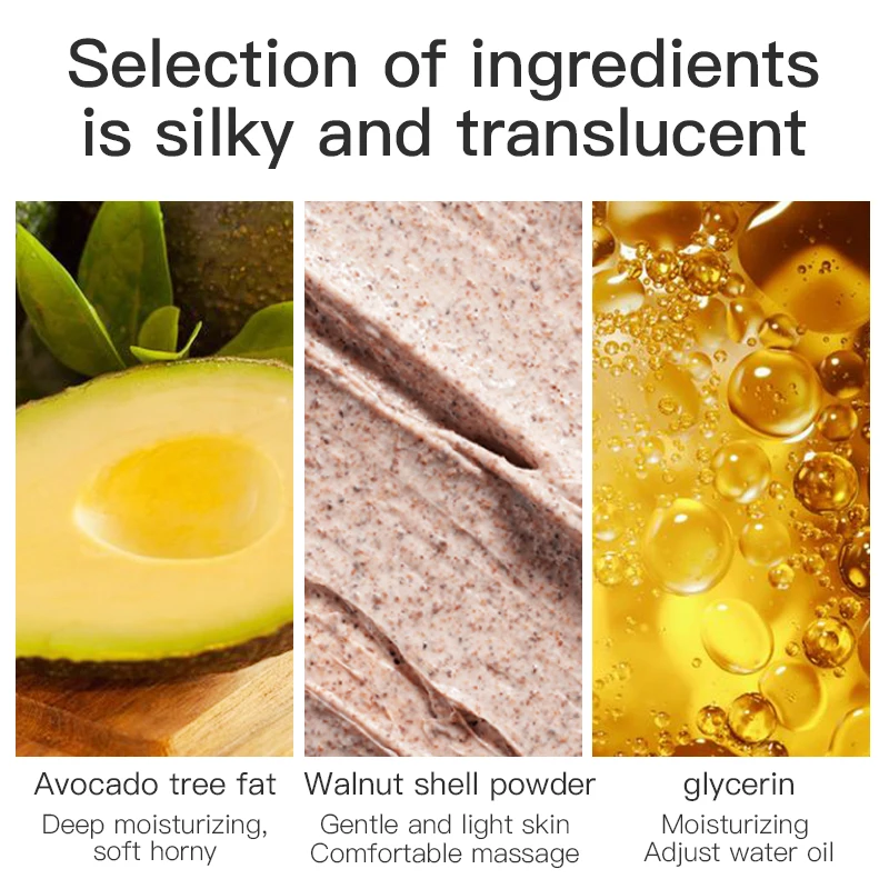 BISUTANG авокадо скраб для тела 200 г весь Отшелушивание гель мертвой кожи глубокое