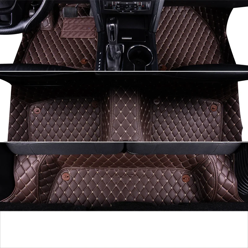 Lsrtw2017 кожаный автомобильный салон автомобиля коврик для ford explorer 5 2011 2012 2013 2014 2015 2016