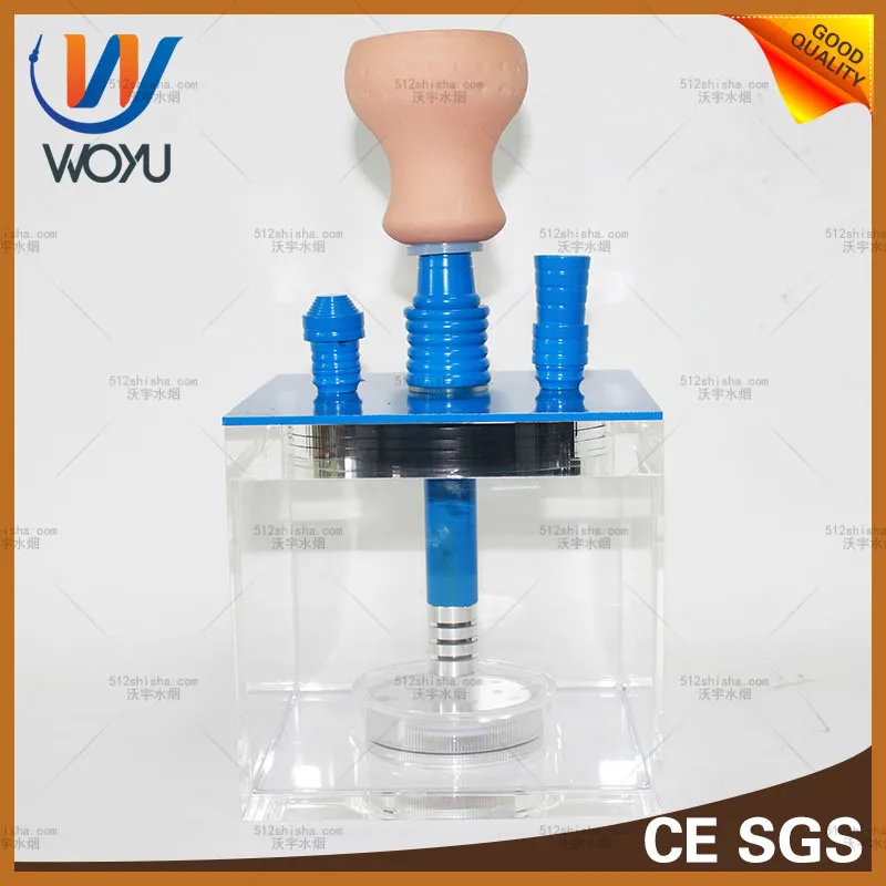 

* Good quality hookah with led light shisha square hookah square bottle acrylic hookah box shisha no battery