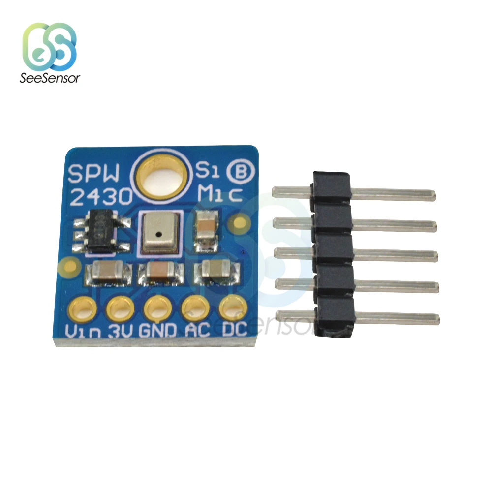 Кремниевый микрофон MEMS SPW2430 модуль датчика обнаружения звука широкий диапазон
