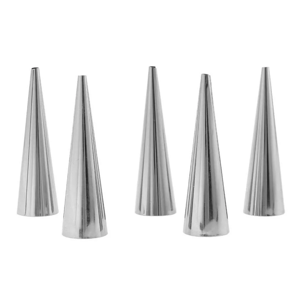 

10 Pcs/set Conical Tube Cone Roll Moulds Spiral Croissants Molds Cream Horn Mould Pastry Mold Cookie Dessert Kitchen Baking Tool
