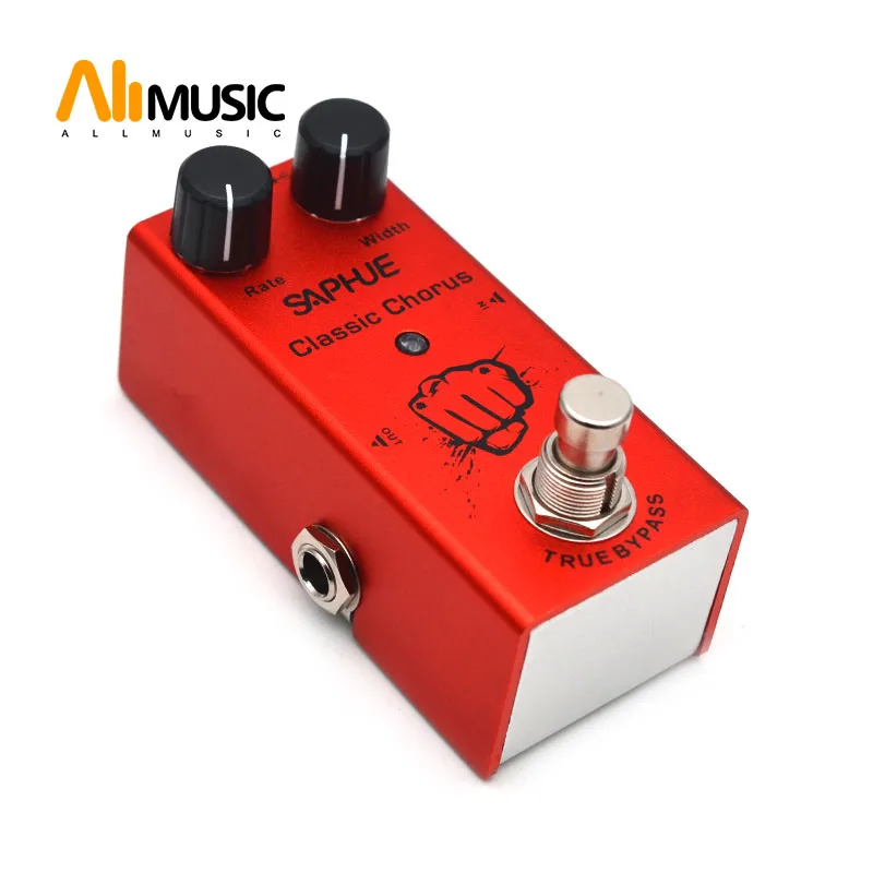 saphue elektrische gitarre klassische chorus pedal ratebreite knob wirkung pedal mini einzigen typ dc 9v true bypass free global shipping