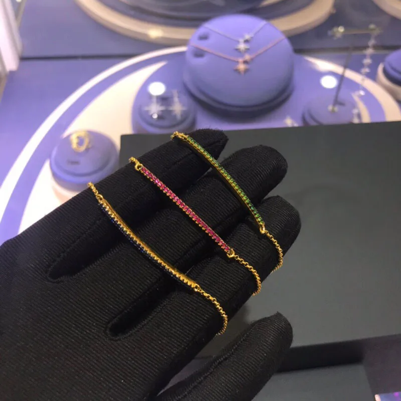 UMGODLY Luxury Brand Single Line Bracelet Adjustable Chain Micro Pave Cubic Zirconia Copper for Women Fashion Party Jewelry | Украшения и