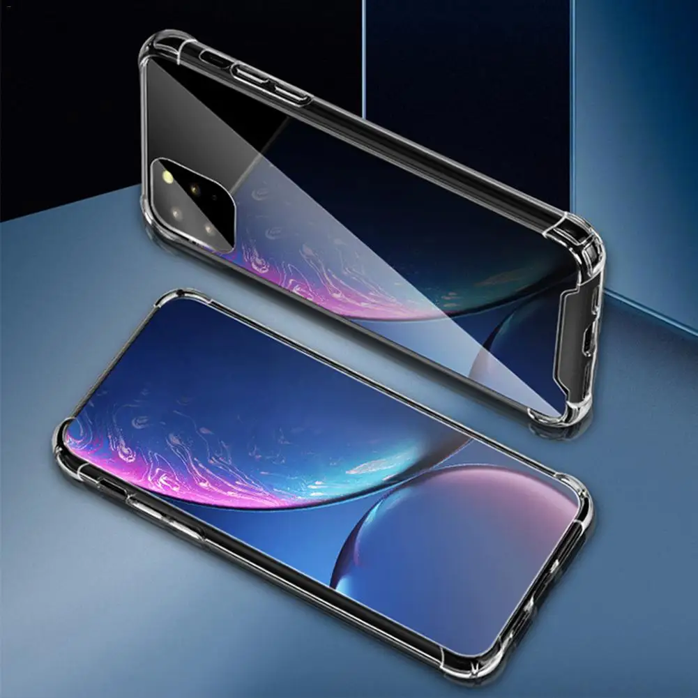 Анти Царапины чехол для IPhone11XI Pro Max 5 8/6 1/6 анти столкновения Прозрачный телефона