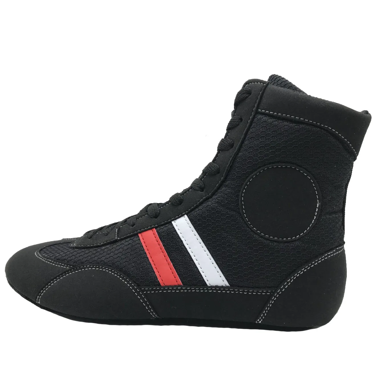 SINOBUDO Professional Wrestling SAMBO Shoes Soft Bottom Boxing Fighting Leather Sneakers Training Match Sports Boots S004