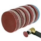 3 дюйма, 75 мм, Микс, полировальная подушка, 80-3000 грит, оксид алюминия, шлифовальные диски, наждачная бумага для абразивной орбитальной шлифовальной машины, 100 шт.