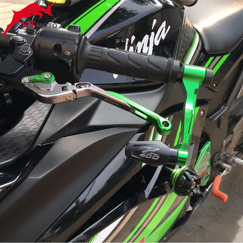 Для мотоцикла Z400 Z 400 2019 2020 с чпу алюминиевые ручки на руль торцевые наконечники +