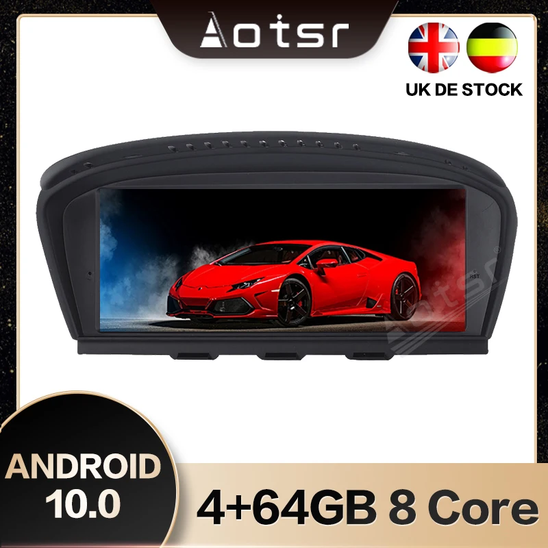 Мультимедийный экран AOTSR на Android 8 9 0 дюйма для BMW 5 серии E60 (2005-2010) CCC быстрая