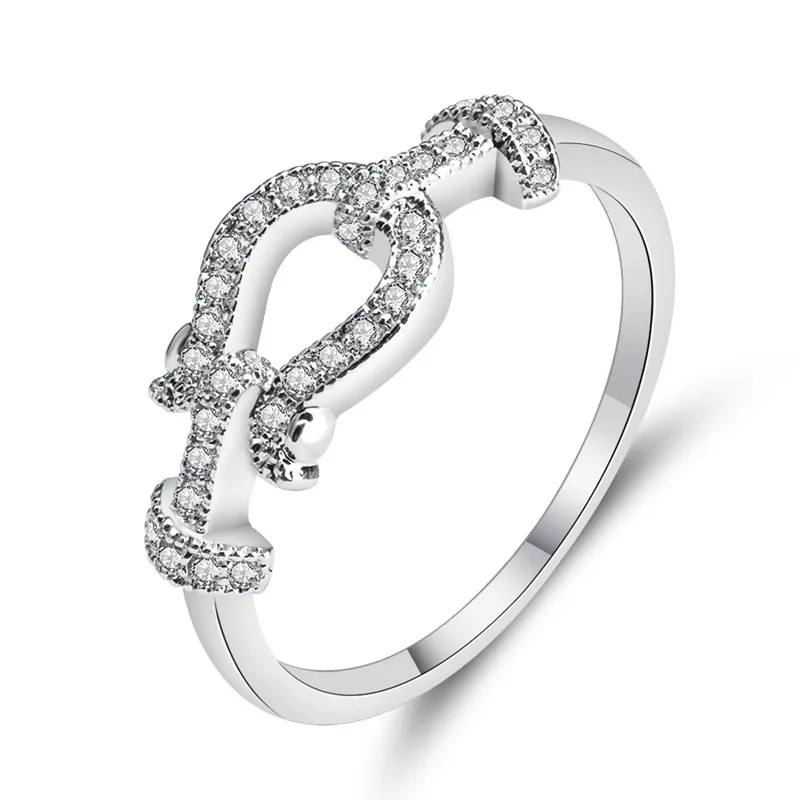 

Simple Ring Women Luxury Zircon Rhinestones Elegant Couple Trendy Fashion Ladies Wedding Gift High Quality Jewelry