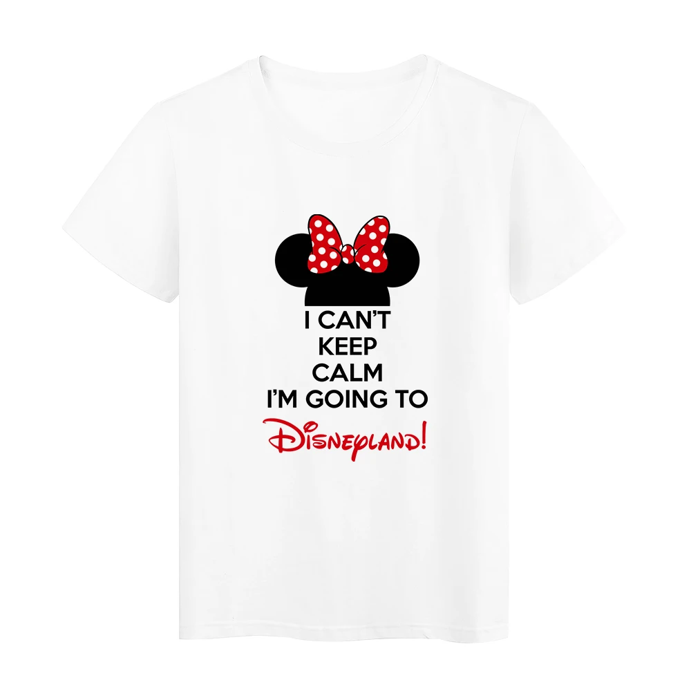 

50th Anniversary T-shirt Women Disney Short Sleeve Fashion Hipster Hip Hop Minnie Mouse Clothes Trendy Anime Top 2022 New Casual