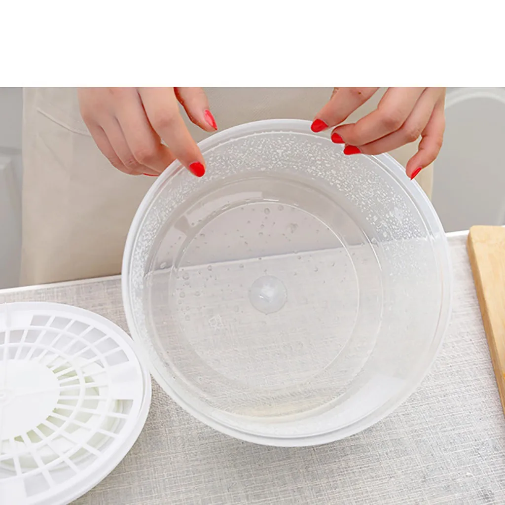 Salad Spinner Lettuce Green Washer Dryer Drain Crisper Strainer for Washing Drying Leafy Fruit Vegetable Kitchen Accessory#s |