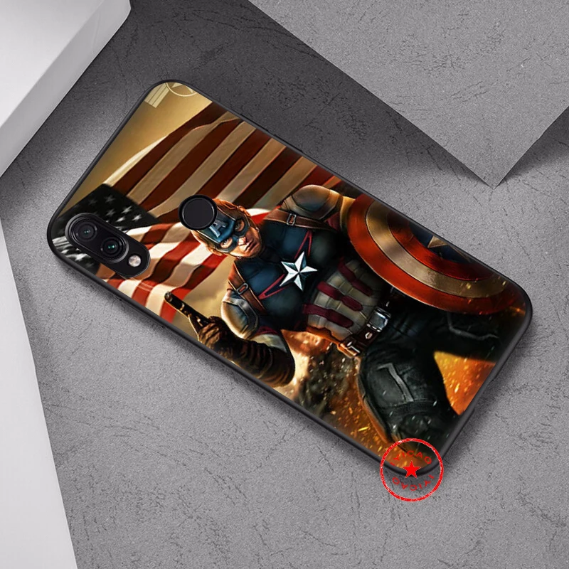 IYICAO Captain America Soft Case for Xiaomi Redmi K20 8A 7A 7 S2 6 Pro 5 Plus Go 5A 4X 4A Silicone |