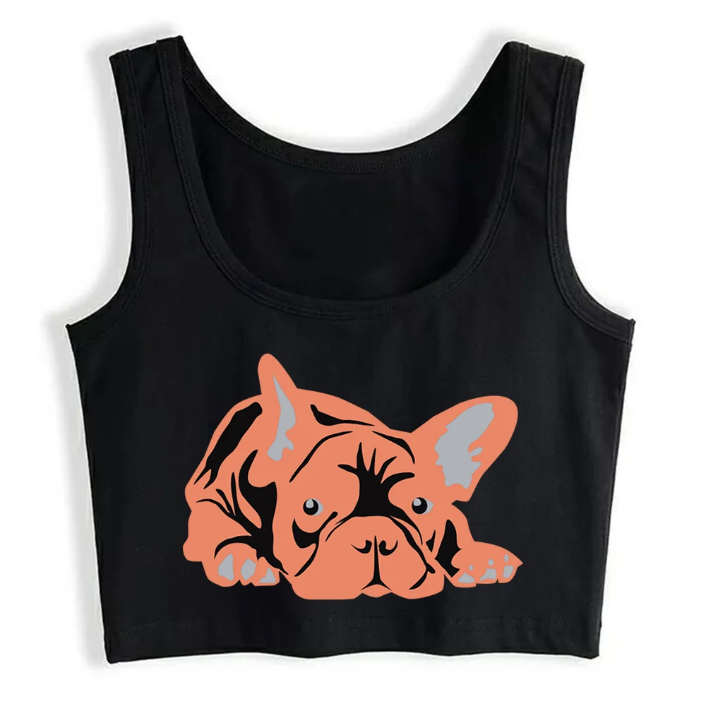 

Crop Top Women French Bulldog Big Harajuku Emo Aesthetic Grunge Tank Top Female Clothes