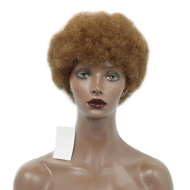 

Афро кудрявые вьющиеся парики 99J оранжевый бразильский короткий боб парик из человеческих волос 100% цветные человеческие волосы парик для ч...