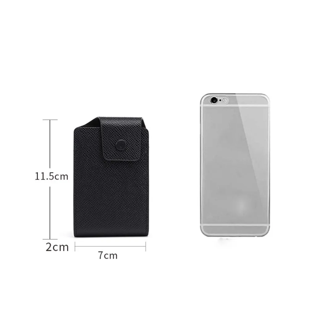 

Unisex Women Men Credit Card Holder Leather Wallet ID Bank Bag tarjetero tarjetero hombre
