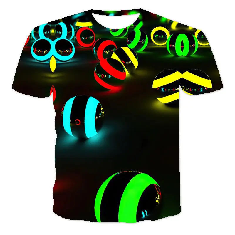 

Summer Latest Men And Women Personality Fresh, Wild, Colorful And Comfortable 3d Popular Casual Short-Sleeved T-Shirt Xxs-6xl