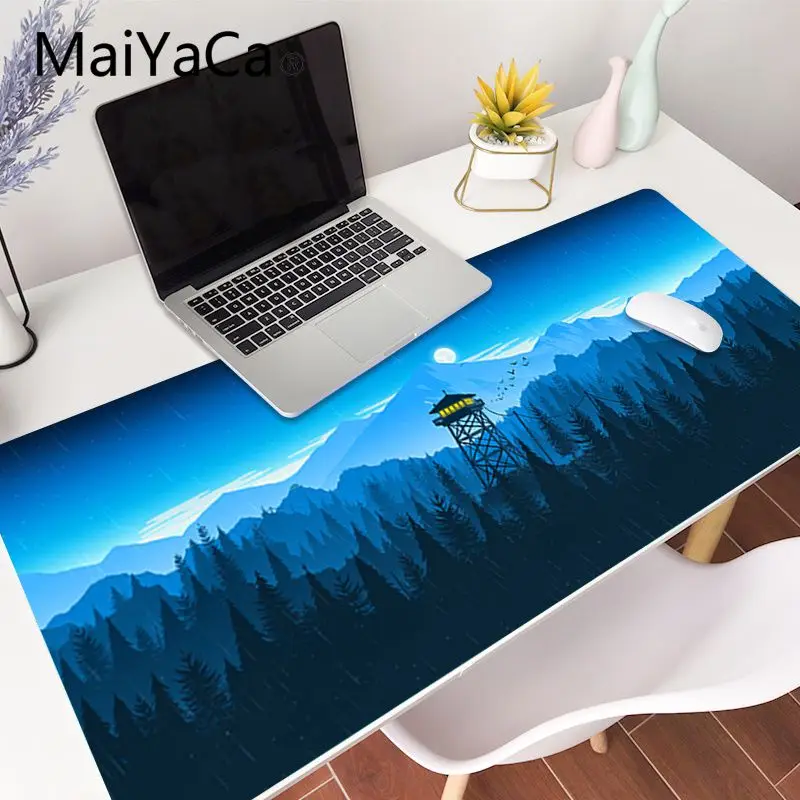 MaiYaCa Deep forest firewatch красивый коврик для мышки в стиле аниме игровой мыши большой Deak