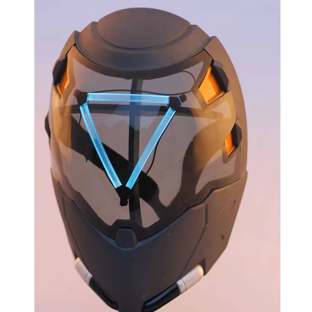 Маски Overwatch Ana Amari из креветки со светодиодный светильник кой ФАП косплей Ана Амар