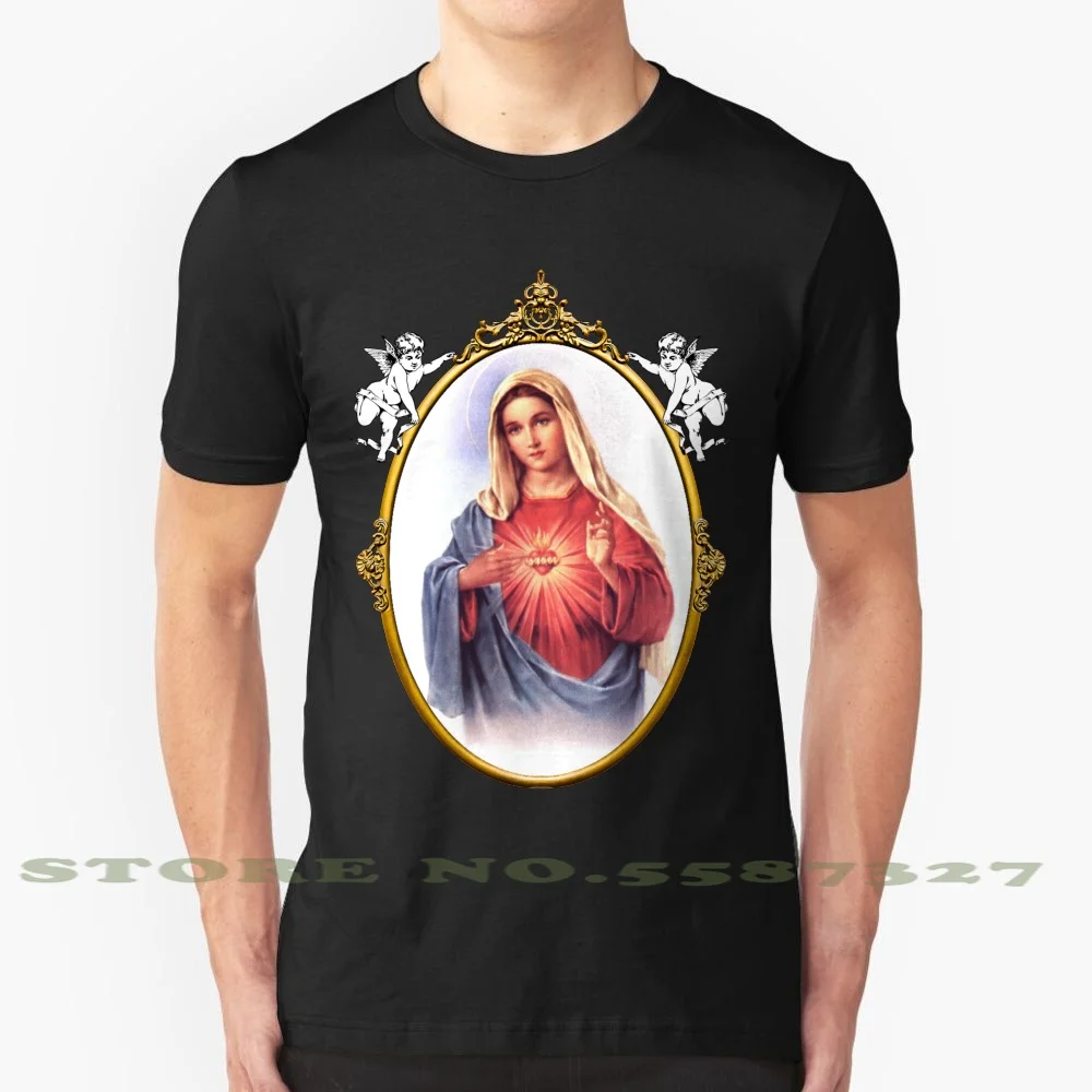 Крутая дизайнерская футболка со священной королевой стильная светлой Марией св.