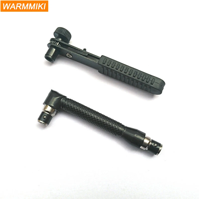 WARMMIKI Fast Ratchet Wrench 1/4 & L Wind Approved Head Screwdriver Pole Simple Sleeve Hand Torque Mini Woodworking Tools