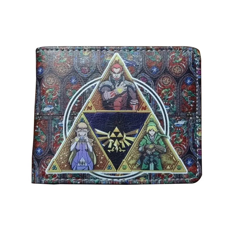 Модный дизайнерский кошелек Zelda Legend of, кожаный короткий кошелек из ПВХ, подарки для детей, для мальчиков и девочек, держатель для карт, сумки для денег, цена в долларах, кошельки - Цвет: D