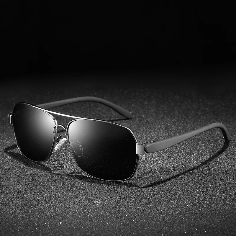 

2021 Vintage Black Square Sunglasses Men Luxury Brand HD Polarizing Glasses Male Anti-UV Fishing Sports Eyewear Oculos De Sol