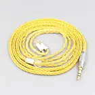 LN007355 16 Core OCC позолоченный плетеный кабель для наушников для Sennheiser IE40 Pro