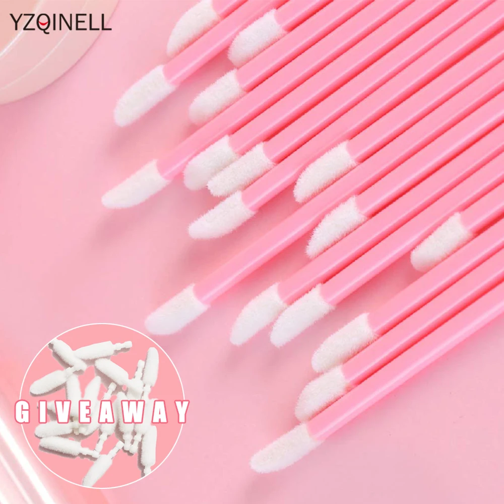 

100/300PCS Disposable Lip Brush Makeup Brushes Lipstick Gloss Wands Applicator Makeups Lip Brushes Cosmetic Beauty Tool