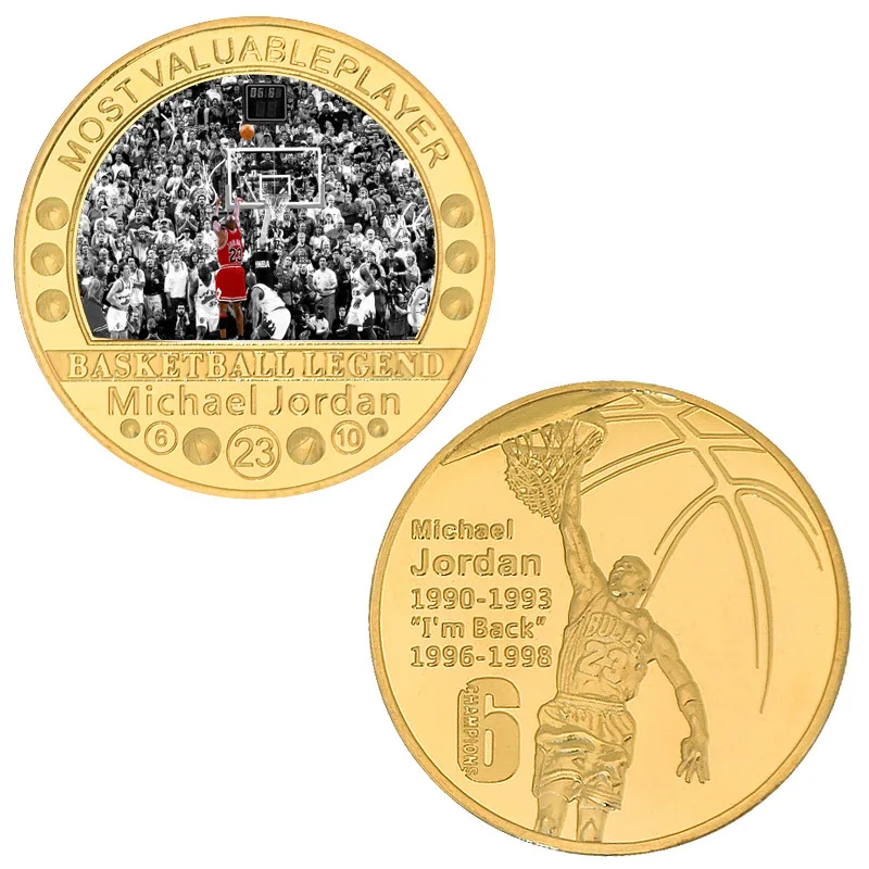 

Medal Flying Man Jordan Commemorative Coin Set Metal Crafts Badge Medal Badge Gift Souvenir Coins