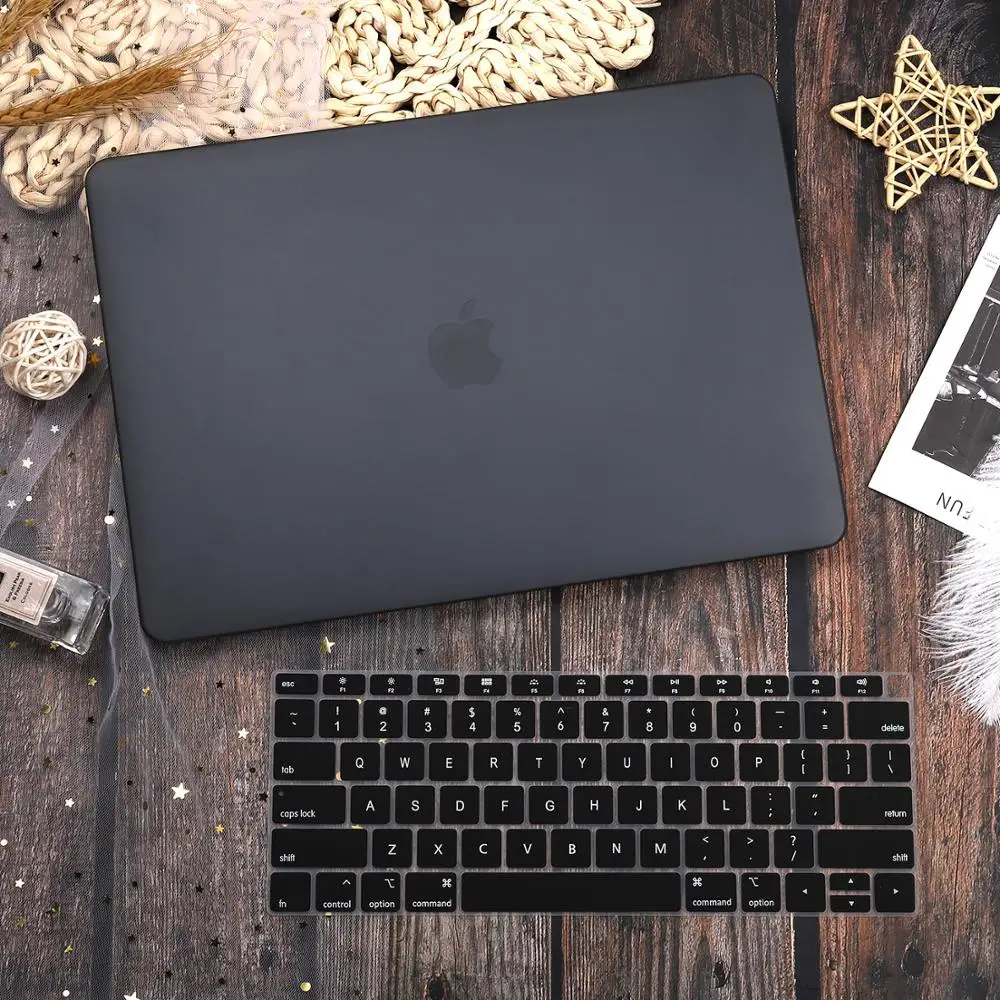Для Macbook Air 11 12 Retina13 15 чехол матовый Жесткий чехол с Экран пленка для Iphone, для Ipad, для Ipad Mini Air 13 A1932 Pro 13 15 защита для ноутбука
