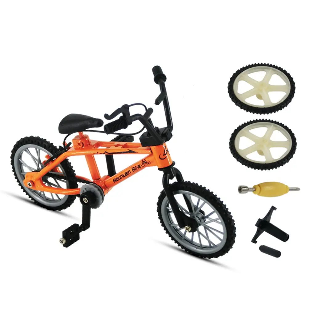 Мини модель велосипеда из сплава 1:10 литой металлический палец горный велосипед