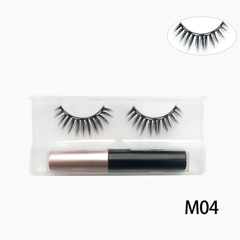 

5 Magnet False Eyelashes Wholesale with Waterproof Eyeliner Kit 3d Faux Mink Magnetic Eye Lash Extensions Vendors