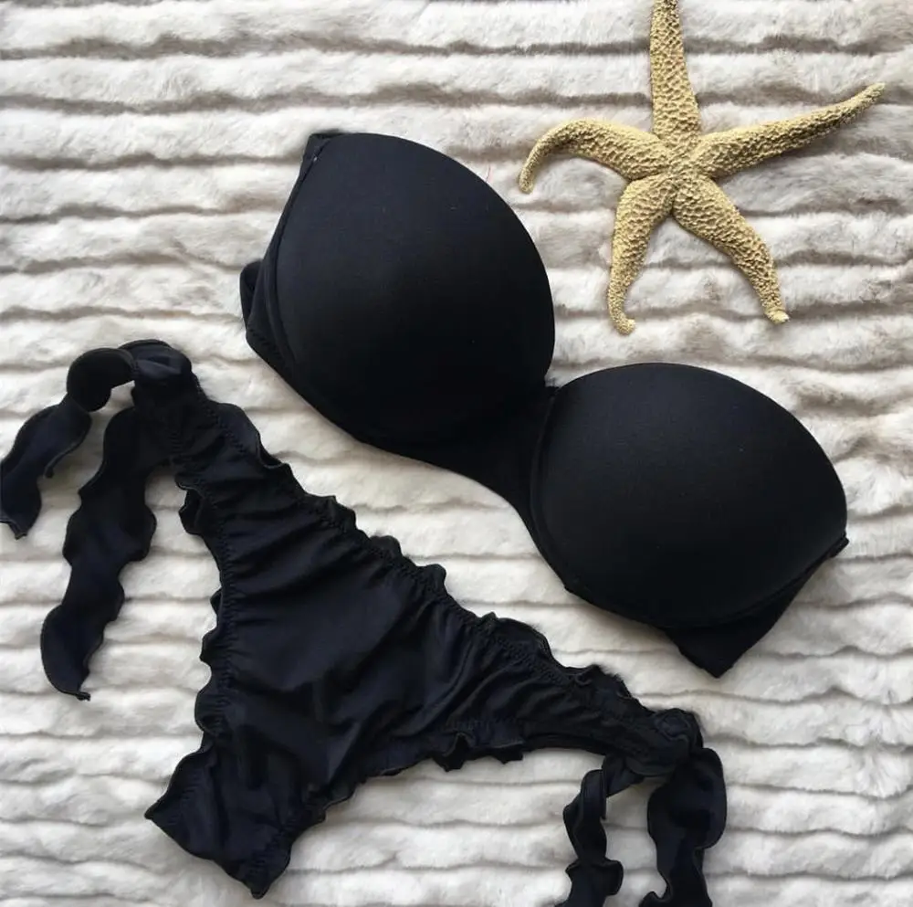 

Женский купальник с чашками пуш-ап, белый купальный костюм с чашками пуш-ап, 2021