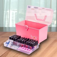 portable nail polish storage box makeup organizer multifunctional practical nail polish organizer cosmetics lipstick holder