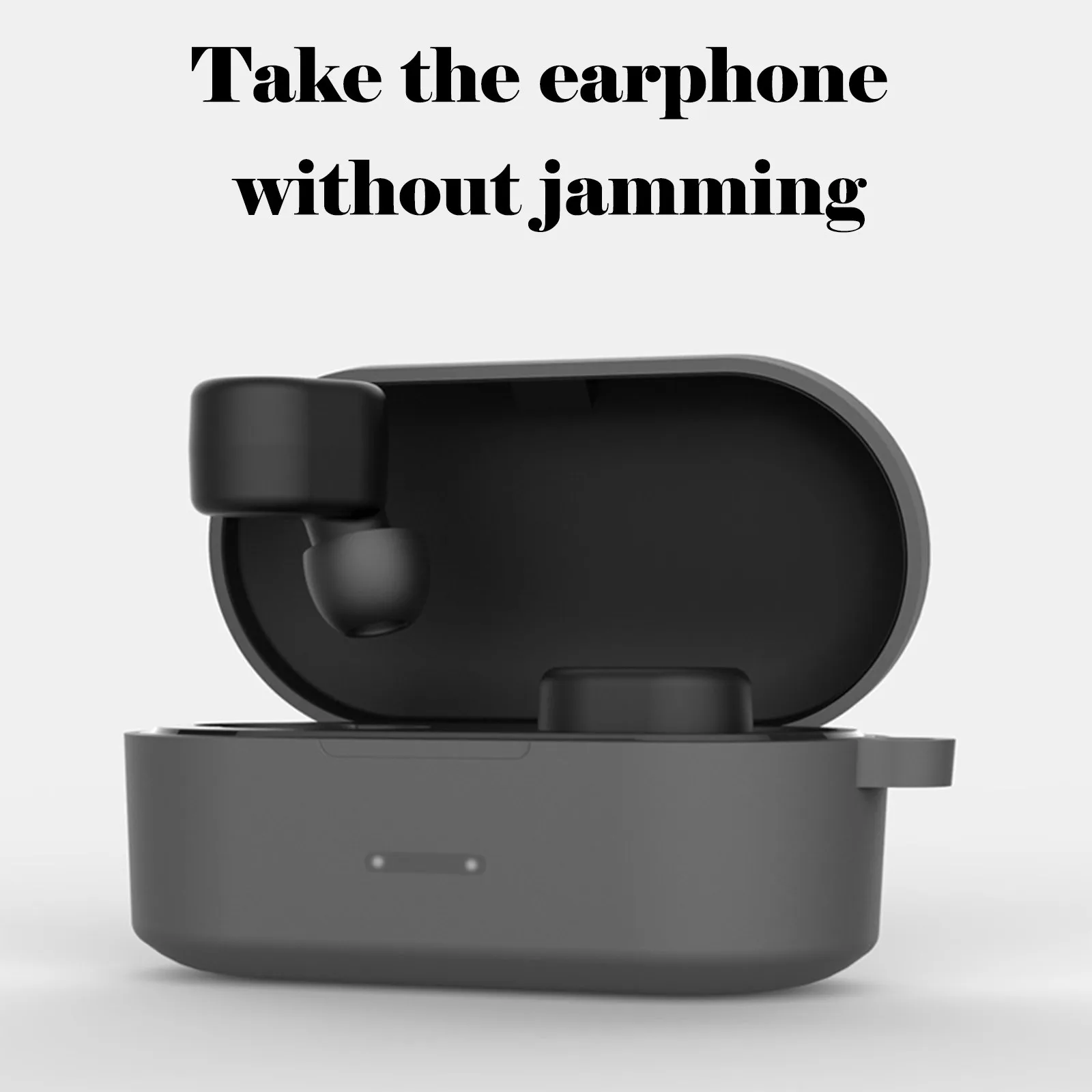 Силиконовый чехол Обложка с пряжка защитой от потери защитный для QCY-T1/QS2