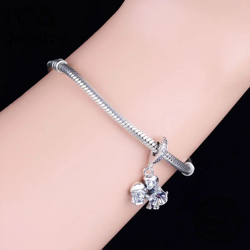 FC ювелирные изделия подходят оригинальный бренд Шарм браслет 925 серебро мальчик